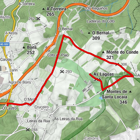 O Mirón - Coto do Paio - A Seixosa - As Lagoas