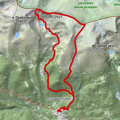 Благоевград - хижа Семково - Вапа - Горни Куки