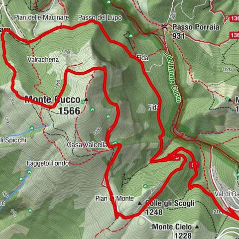 Monte Cucco da Tobia - Pozzetto del Ranco - Colle gli Scogli - Val di Ranco