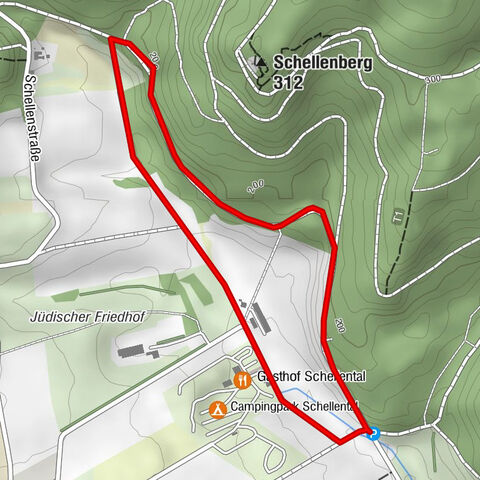 Naturpark-Wanderweg „Schellental“ (barriere-arm), 2,6 km
