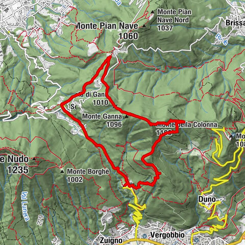 Monte Colonna (1199m), Arcumeggia, Casalzuigno, Lombardia/Italia