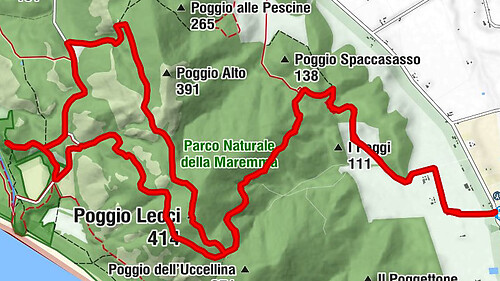 Alberese Scalo - Stazione di Alberese - Poggio Lecci - Grosseto