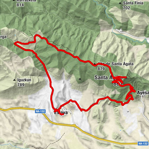 Eslava - Ayesa - Santa Ágata - Alto de Santa Ágata