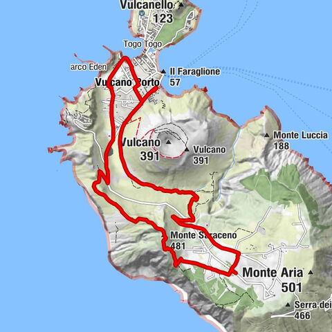 Vulcano Porto - Monte Saraceno