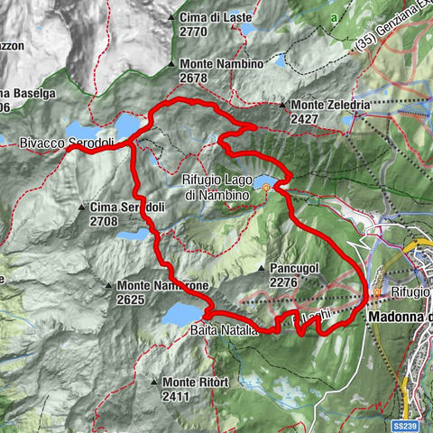 Pinzolo - Baita Natalia - Bivacco Serodoli - Patascoss