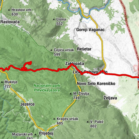 Plitvička Jezera - Medvjeđak oštri - Zaklopača - Licko Petrovo Selo
