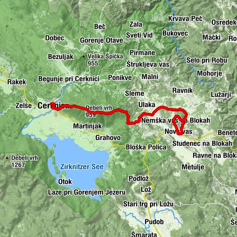 Volčje - Velika Slivnica - Debeli vrh - Tabor