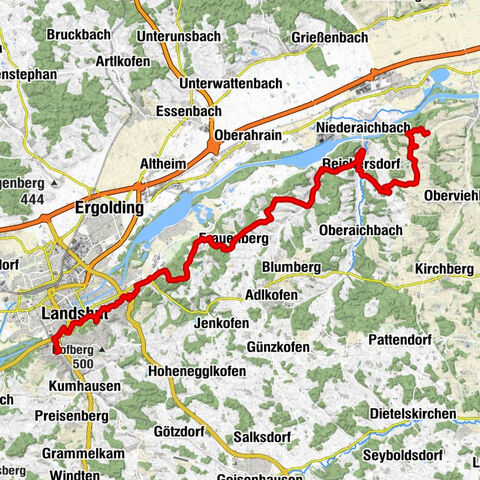 Achdorf - Carossahöhe - Marienkapelle - Landgasthof Scheugenpflug