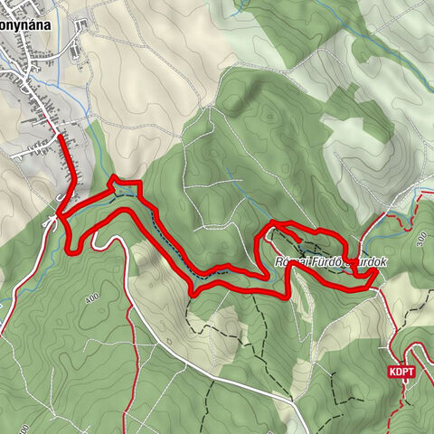 Bakonynána - Római-fürdő-vízesés - Vadalmás-forrás