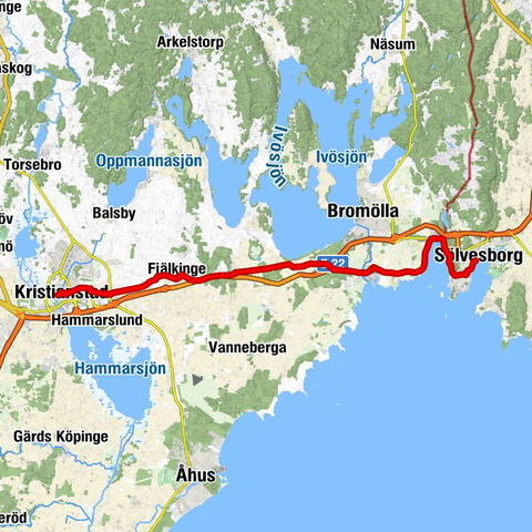 Sölvesborg - Östermalmskyrkan - Riddarparken - Kristianstad