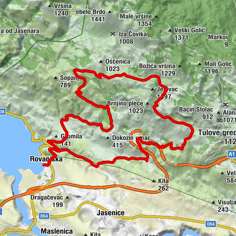 Bartol - Gostionica Rovanjska - Libinjska kosa - Rovanjska