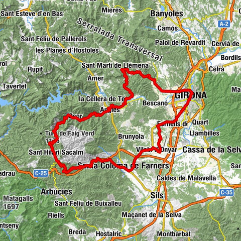 Girona - Eixample - Salt - Santa Coloma de Farners