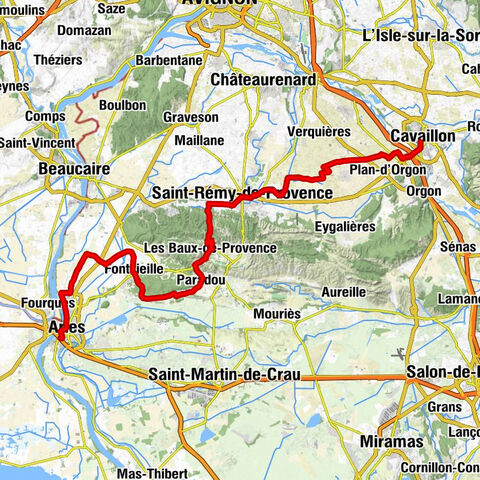 Cavaillon - Collégiale Saint-Martin - Col de la Vayède - Chabourlet