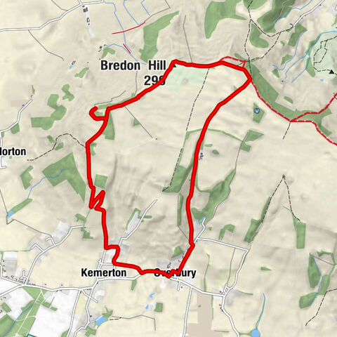 Overbury - Lalu Farm - Bredon Hill - Kemerton
