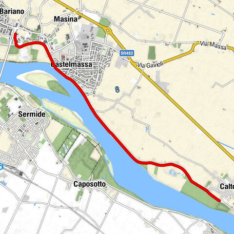 Castelnovo Bariano - Canaletta - Castelmassa - Calto