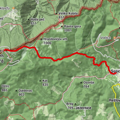 Sošice - Sveta Gera / Trdinov vrh - kapelica svetog Ilije