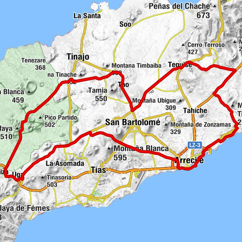 Costa Teguise - Ermita de los Dolores - Ermita de Nuestra Señora de la Caridad - Puerto de Naos