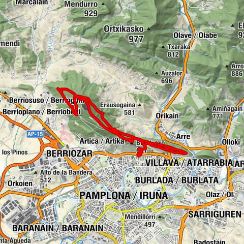 Ansoáin / Antsoain - Ezkaba - Burutxeko - Ezkaba Txiki