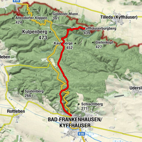 Bad Frankenhausen/Kyffhäuser - Waldschlößchen - weiße Küche - Kyffhäuserburgberg