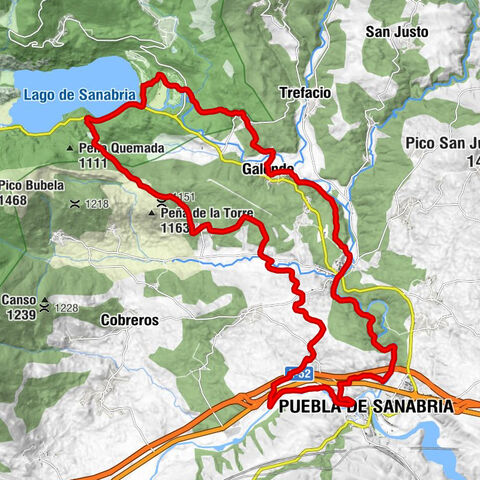 Puebla de Sanabria - El Puente de Sanabria - Ermita de San Mamés - Quintana de Sanabria