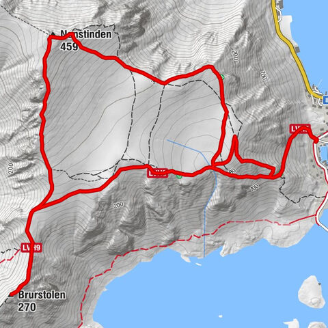 Vestvågøy - Nonstinden - Brurstolen