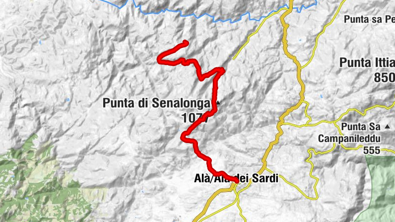 Alà/Alà dei Sardi - Rifugio Sos Culumbos - Punta Nuratolu