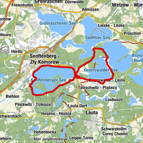 Großkoschen - Kóšyna - Senftenberg - Zły Komorow - il Massimo - Evangelische Kirche Großkoschen