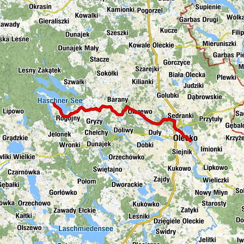 Olecko - Osiedle Muzyków - Osiedle Nowa Wiejska - Borki