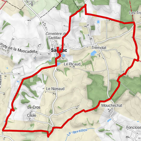 Sadillac - Mouchechat - Église Sainte-Anne