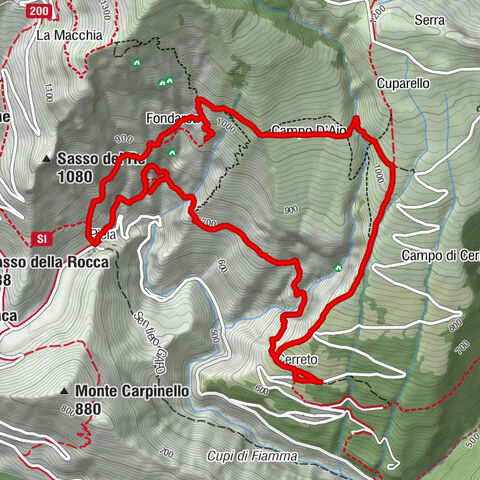 Cerreto - Fondarca - Arco di Fondarca - Grotta delle Nottole