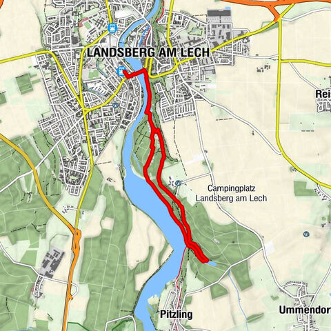 Landsberg (Lech) - Landsberg am Lech - Klösterl - Teufelsküche Landsberg