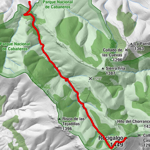 Los Navalucillos - El Chorro de los Navalucillos - Collado del Chorro - Rocigalgo