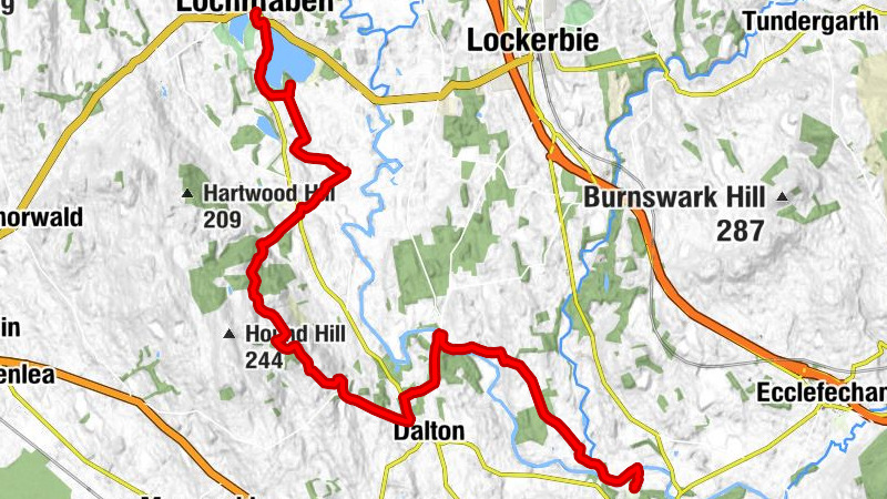 Lochmaben - Hightae - Almagill Hill - Dumfries and Galloway