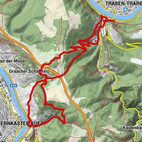 Traben-Trarbach - Bernkastel en terug