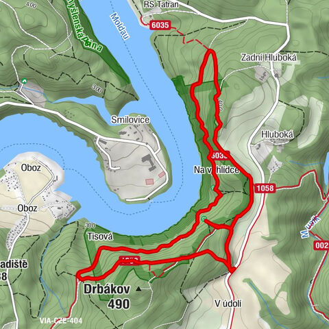 Nalžovické Podhájí - Tisová - Na vyhlídce - Albertovy skály