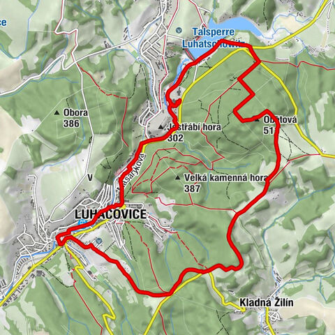 Restaurace Luha park - Obětová - Kaple sv. Alžběty - Luhačovice