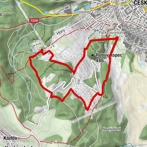 Na Horách - pramen Javorka - Česká Třebová