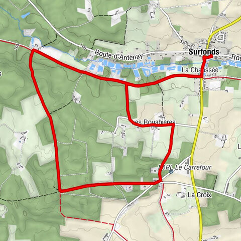 Surfonds - La Chaussée - Le Carrefour - Église Notre-Dame-de-l'Assomption