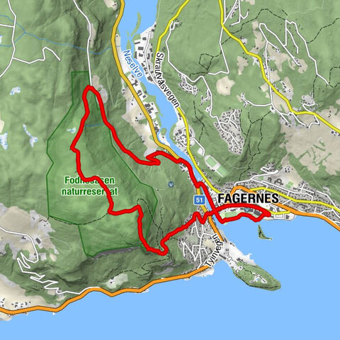 Fagernes - Kviteberg - Vardakamben - Kvitvellafossen