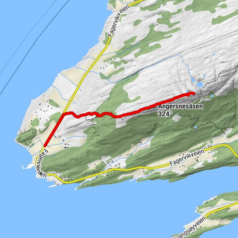 Leirfjord - Reinesaksla utsiktspunkt - Angersnesåsen