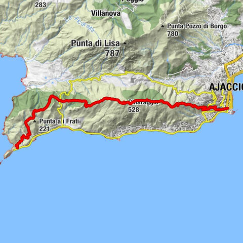 Ajaccio - Cinaraggia - Monte Salario