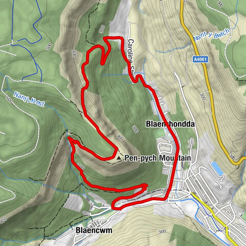 Treherbert - Blaencwm - Berw Wion - Blaenrhondda