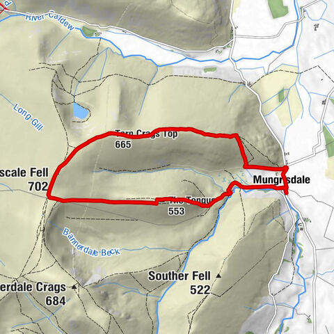 Mungrisdale - The Tongue - Bowscale Fell - Tarn Crags Top