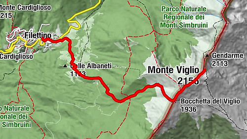 Filettino - Fontanile Casale - Monte Viglio - Bocchetta del Viglio