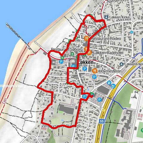 Hjørring Kommune - Løkken - Løkken Kirke - Faresignalstationen