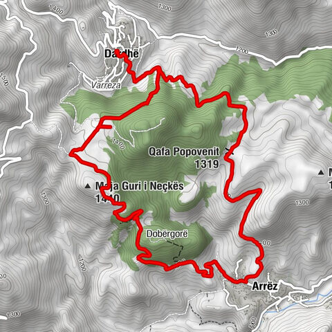 Kisha Shën Gjergjit - Dardhë - Bujtina Iliri - Qafa Popovenit