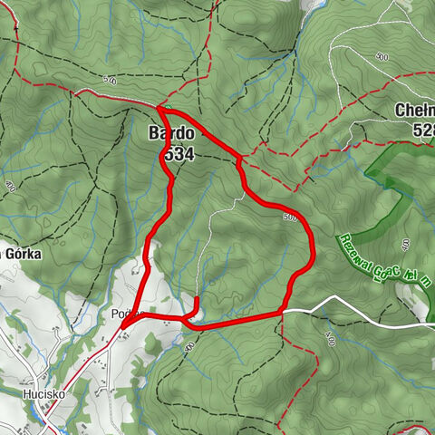 Huta Gogołowska - Bardo - Podlas