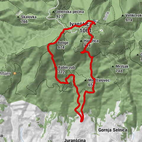 Juranšćina - Belige - Ivanščica - Gornja Selnica