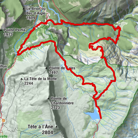 Hiking itinerary: Refuge and Lac d'Anterne