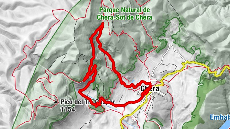 Chera - Fuente Gabriel - Cueva de la Garita - Cascada de Chorrero